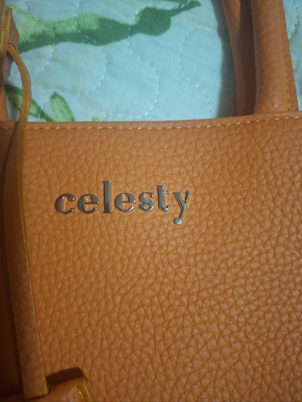 Orange Leather Tote Bag - Stylish Women's Handbag